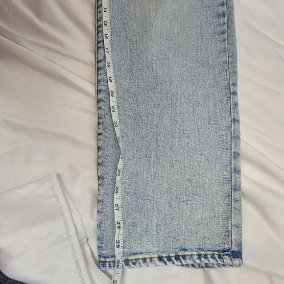 OLD NAVY high waist OG loose light wash stretch straight leg jeans 12‎ - Picture 9 of 9